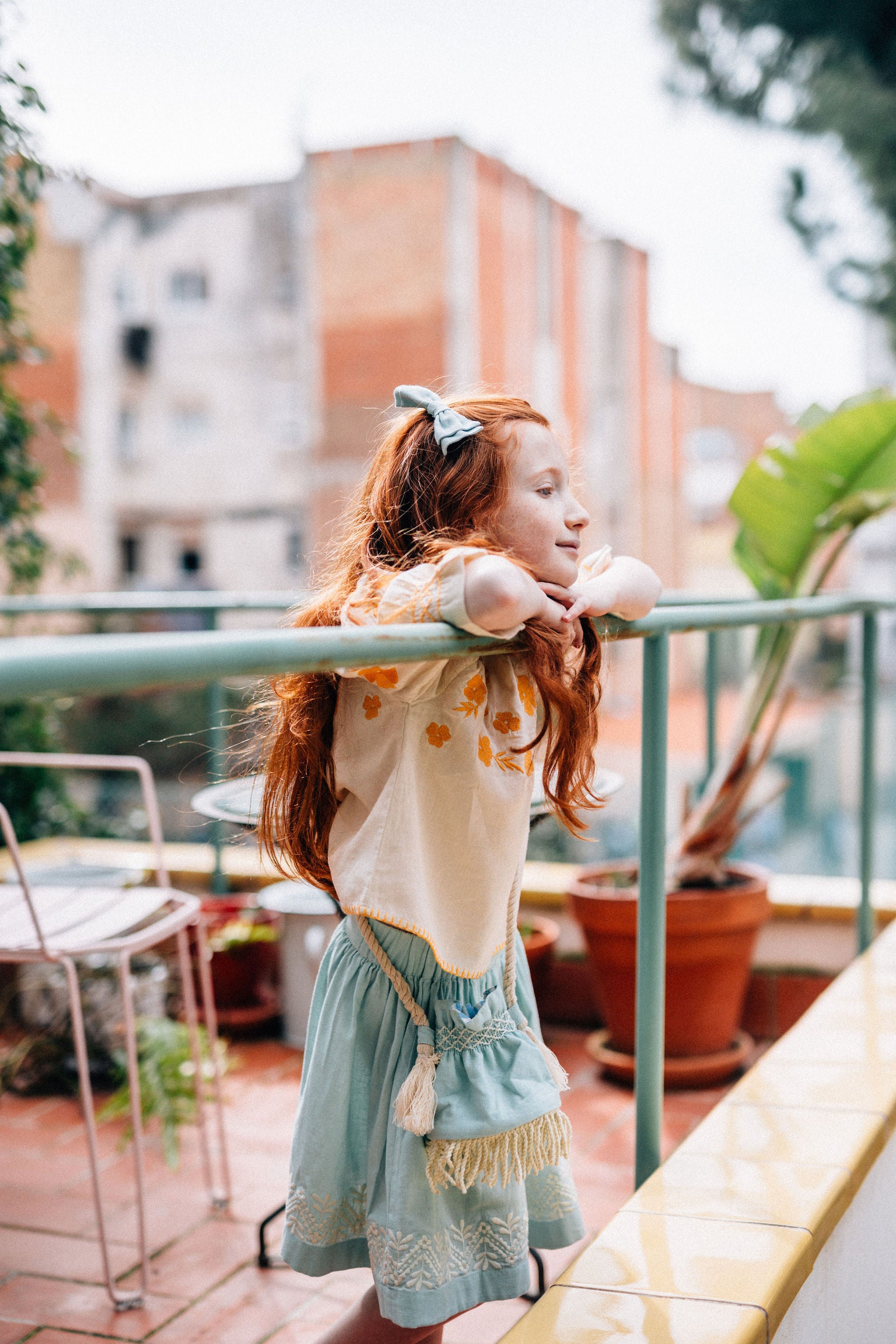 Marguerite Skirt - Bleu ciel