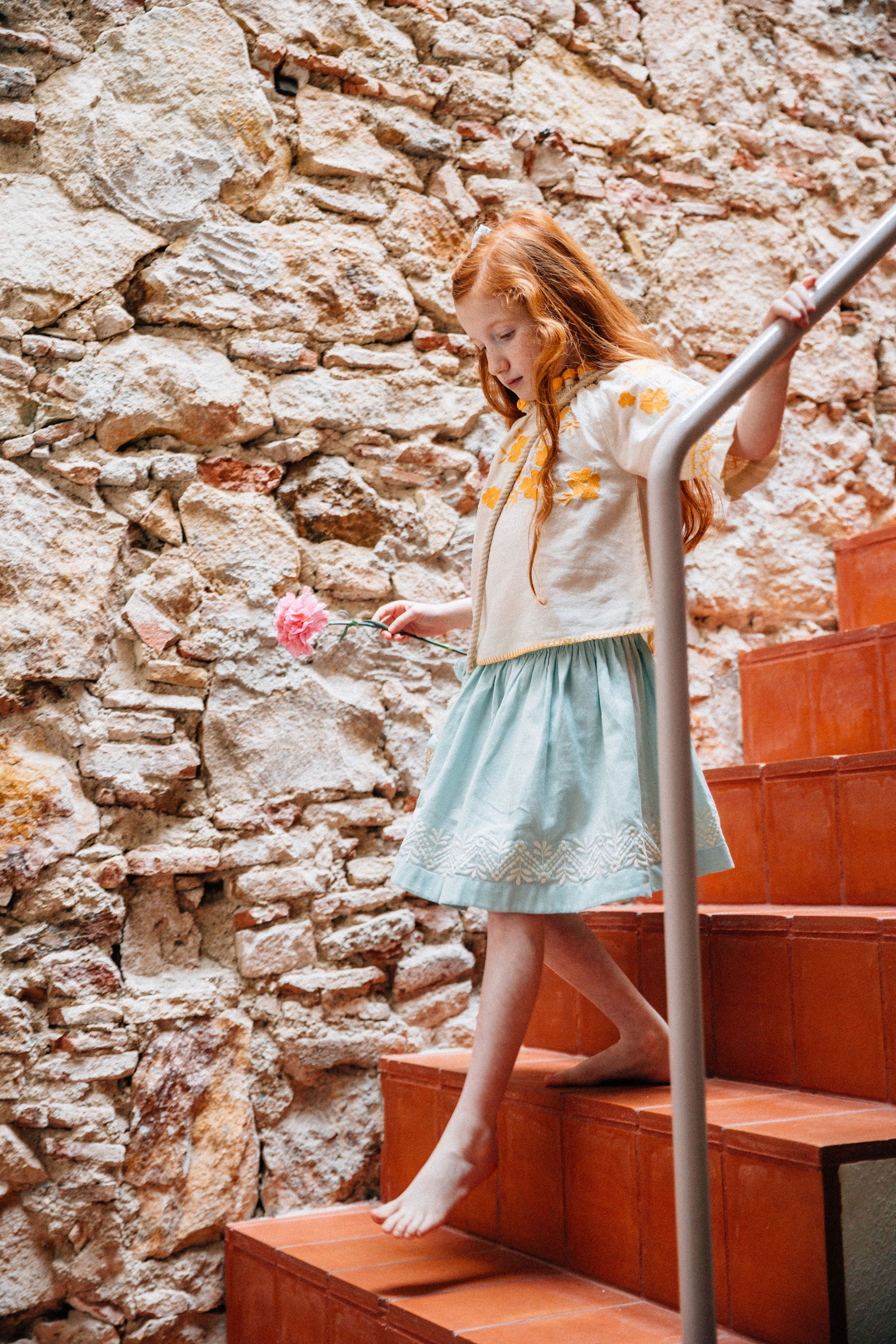 Marguerite Skirt - Bleu ciel